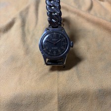 RARE Circa 1945 Marvin Hermetic Military Swiss Made Wristwatch Running picture