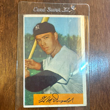 Bowman 1954 Bowman Gil McDougald #97 New York Yankees MLB Red Name BG picture