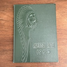 SIGNED 1949-1950 Vallejo, California JUNIOR HIGH SCHOOL Papoose Path YEARBOOK picture