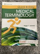 Quick & Easy Medical Terminology - Paperback, by Leonard MT MEd - Very Good o picture