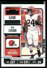 2023 Panini Contenders Game Ticket Teal /75 - Nick Chubb - Browns 75/75 picture