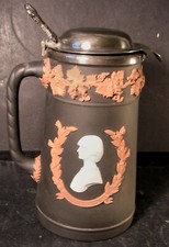 WEDGWOOD CHARLES & DIANA  TRI-COLOUR  JASPERWARE COVERED LIMITED EDITION JUG picture