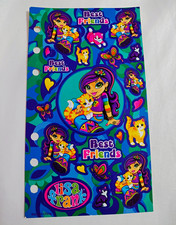 Vintage Lisa Frank Girl With Cat Valerie's Sticker Sheet From Mini Binder picture