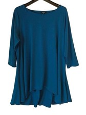 Alfani Women's 3/4 Sleeve Tunic Top 2X Teal Green picture