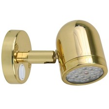 Scandvik 19052P Cabin and Reading Light, Polished Brass 19052P picture