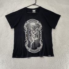 Killstar T-Shirt Womens Medium Black Gothic Occult Graphic Snake Serpent picture