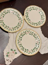 Lenox Holiday Salad Plates 8