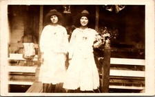 Real Photo PC Two Women Outside Their House in/near Atlantic City, New Jersey picture