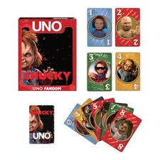 UNO Fandom Chucky Card Game Mattel Creations Horror Collectible New Sealed Minty picture