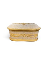 Rare Antique Anton Tschinkel Salt Glazed Yellow Ware Match Striker Yellowware picture