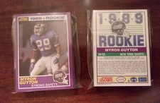 1989 Score Supplemental RC #422S MYRON GUYTON ROOKIE CARD LOT OF (10) picture