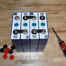 4 Pack EVE LF105 3.2V LiFePO4 for 12V 105Ah LFP Battery Bolts, Bus Bars Included picture
