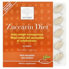 New Nordic US Inc Zuccarin Diet 60 Tablets Dairy-Free, Gluten-Free Shipped Free picture