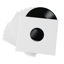 500 - Pack White Paper Vinyl Record Inner Sleeves 12-Inch LP Album picture