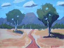 Impressionistic 11x14 Australian Landscape Modern Art painting original picture