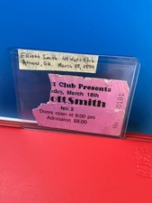 ELLIOTT SMITH Athens GA Show Concert Ticket Stub March 18, 1999 - 40 Watt Club picture