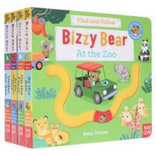 Bizzy Bear: Find and Follow Series by Benji Davies 4 Books Set - Board Book picture