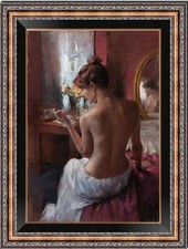 Hand Painted Oil Painting art Impression female woman Nude On Canvas 24