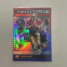 2025 Panini Score First Ballot HoF Steve Young /35 Artist's Proof Blue #1 49ers picture