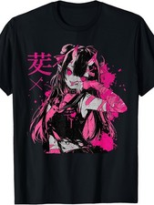 Men's T-Shirt, Gothic Grunge Demon Anime Waifu Horror Aesthetic T-Shirt, Unisex picture