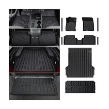 Mabett Truck Bed Mat with Tailgate Mat and Floor Mats with Door Sill Protecto... picture