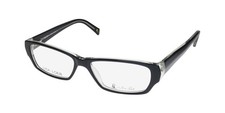 NEW LISA LOEB HELLO LISA EYEWEAR PLASTIC WOMENS FULL-RIM RECTANGULAR LIQUORICE picture