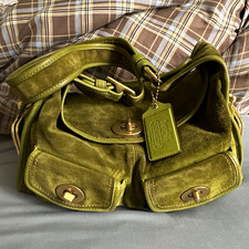 Vintage Coach Bleeker street haversack in asparagus green picture