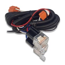 H4 Headlight Relay Kit, 2Headlight Wiring and Ceramic Socket Plug, Fit for fo... picture