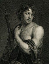 Luigi Schiavonetti, “Van Dyck as Paris”, phenomenal self-portrait engraving 1810 picture
