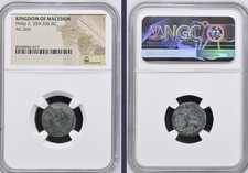 359BC-336BC Greek Ancient Kingdom of Macedon NGC Genuine Coin Philip II Apollo picture