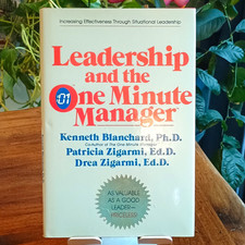 Leadership and the One Minute Manager Blanchard Zigarmi Hardcover DJ 1985 picture