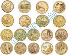 USA 250 SALE  2009-2026 Sacagawea Native American 18 Coin Uncirculated Dollar picture