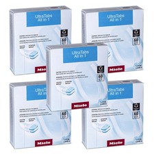 Miele Ultra Tabs All in 1 Dishwasher Tablets 60 Count Box Lot Of 5 Boxes New picture