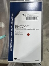 *5-Pairs* Ansell Encore Radiation Attenuation PF Gloves Size-7.5 Latex 20873075 picture