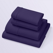 Purple SoftStretch Sheets Split King picture