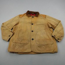 Vintage Cumberland Jacket 46 Canvas Hunting Chore Coat Game Pouch Masland 50s picture