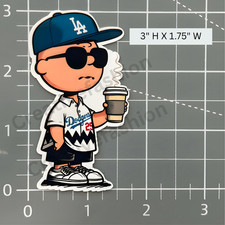 NEW Los Angeles Dodgers LA Dodgers Baseball Charlie Brown Sticker #141 picture