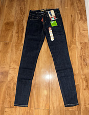 Arizona Jean Co Fave Super Skinny Jeans Womens 0 Average Dark Wash NWT picture