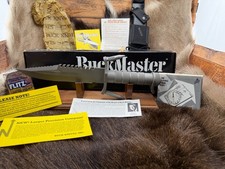 1984 Model Buck 184 BuckMaster Knife With Factory Sheath Factory Papers Mint 