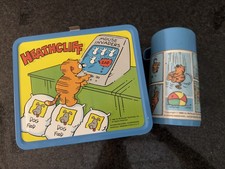 Heathcliff Aladdin Vintage 1982 Metal Lunchbox with Thermos NM No Fading picture