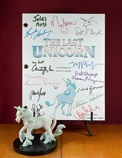 The Last Unicorn Script Cast-Signed- Autograph Reprints- 133 Pages picture