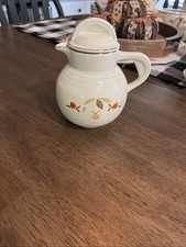 Hall Autumn Leaf Club  Syrup Pitcher with Lid Excellent 1994 picture