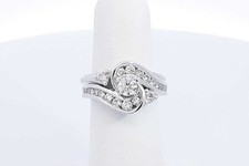 1.04ctw Diamond Wedding Set In 14k White Gold 8.2 Grams Size 6 Eb1225pxzdu picture