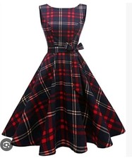 Hanpceirs Womens 3X Boatneck Sleeveless Swing Vintage 1950s picture
