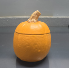 Vtg 1984 Great Impressions Patricia Garrett Pottery Pumpkin Candy Dish picture