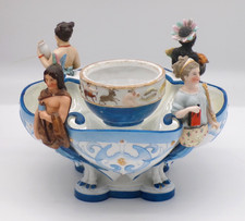 Antique German KPM Allegorical Continents & Zodiac Figural Centerpiece Compote picture