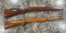 Vintage ZAR Wood Finish Demo Rifle Stock Displays – Advertising Pair picture