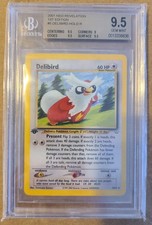 2001 Neo Revelation #5 Delibird Holo - 1st (First) Edition BGS 9.5 POP 4 picture