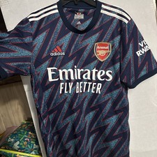 ARSENAL LONDON 2021 2022 Third Football Shirt Soccer Jersey Adidas Sz M picture