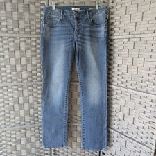 Anthro Pilcro and the Letterpress Slim Boyfriend Jeans Medium Wash Denim Sz 31 picture